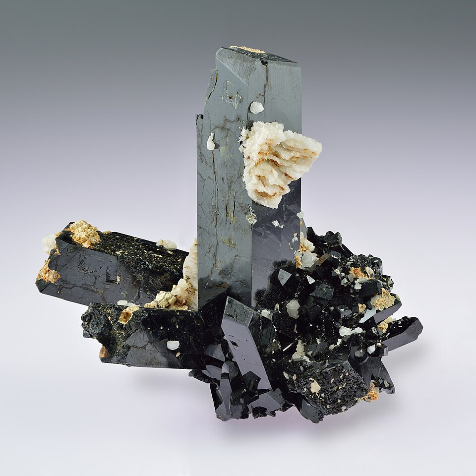 Aegirine specimen Aegirine specimen: dark green and black mineral