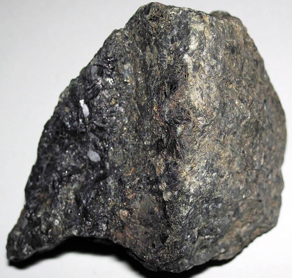 Anorthosite specimen Anorthosite specimen: white and gray igneous rock