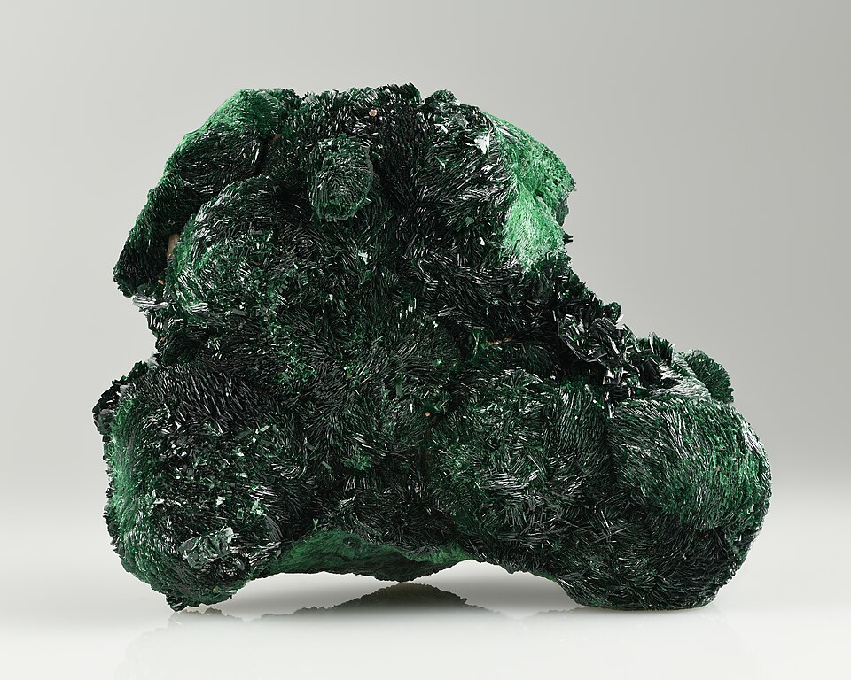 Atacamite specimen Atacamite specimen: bright green and dark green mineral