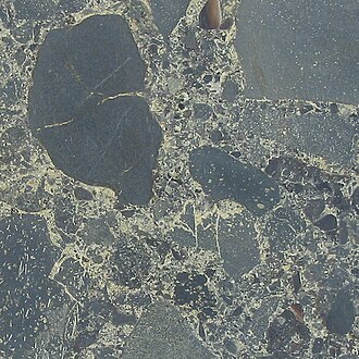Breccia specimen: sedimentary rock