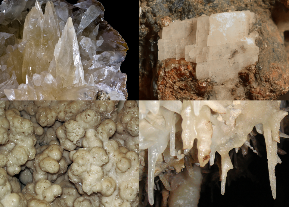 Calcite specimen Calcite specimen: colorless and white mineral