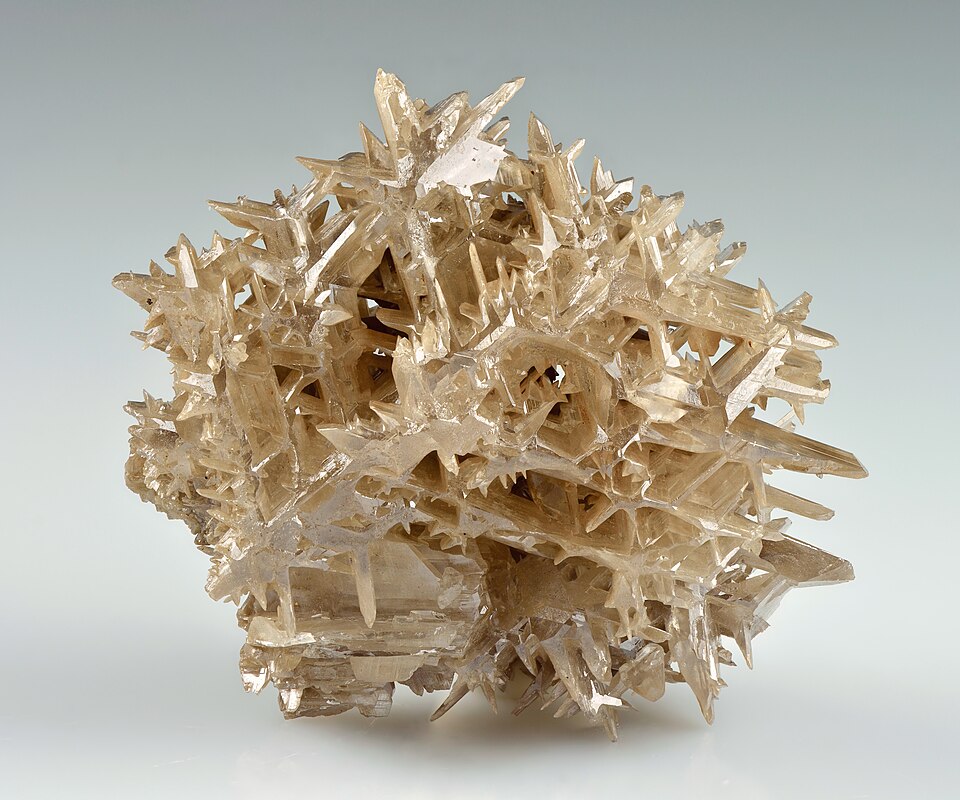 Cerussite specimen Cerussite specimen: colorless and white mineral