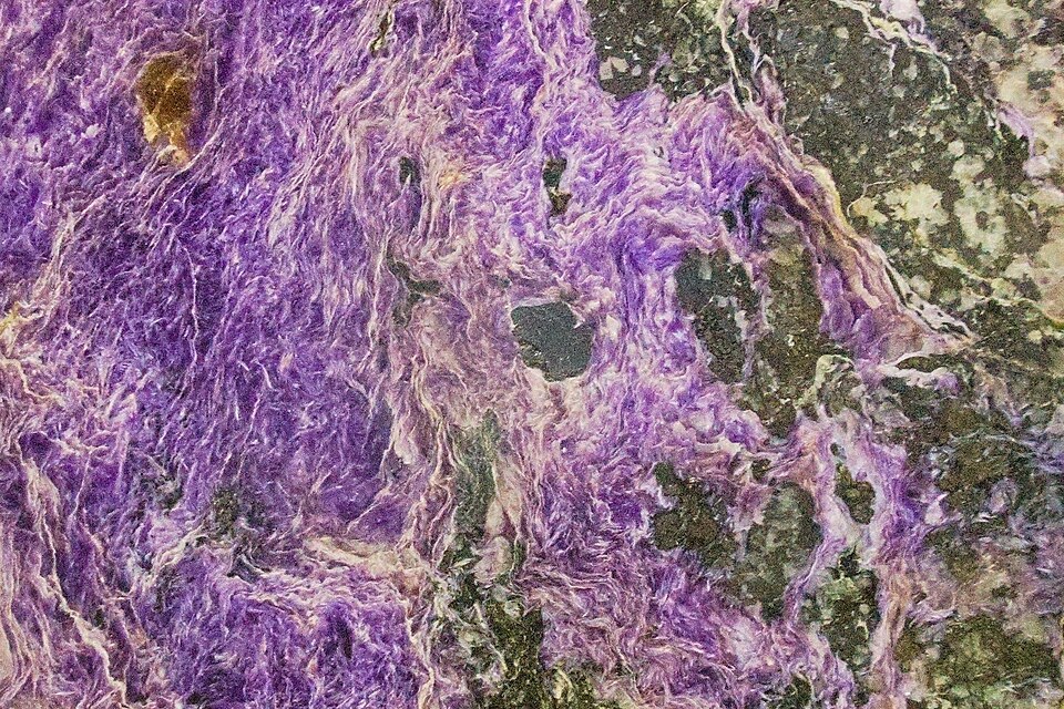 Charoite specimen Charoite specimen: lilac and purple mineral