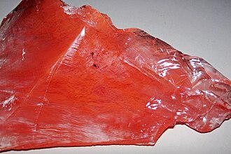 Cherry Quartz specimen: pink and red material