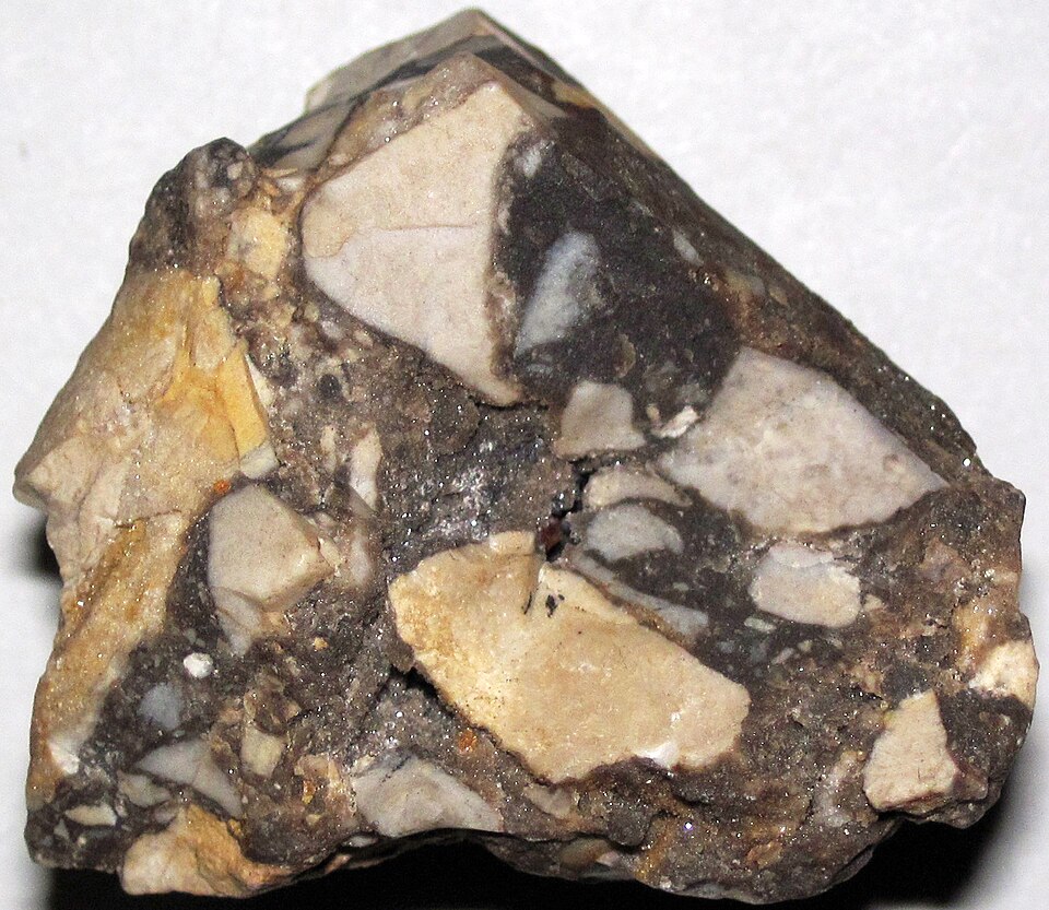 Chert specimen Chert specimen: gray and white sedimentary rock