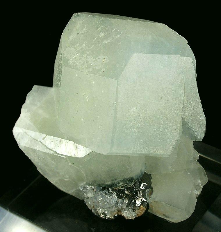 Datolite specimen Datolite specimen: colorless and white mineral