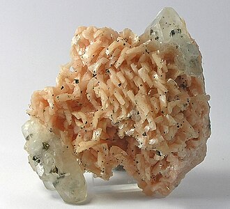 Dolomite specimen: white and gray sedimentary rock