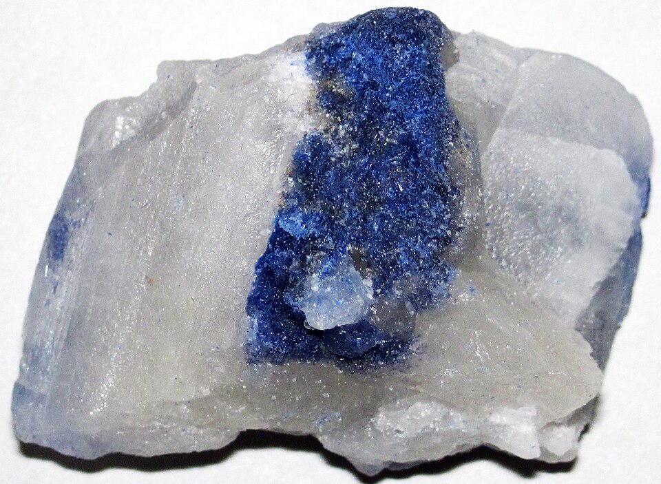 Dumortierite specimen Dumortierite specimen: blue and violet-blue mineral