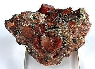 Eudialyte specimen: red and pink mineral