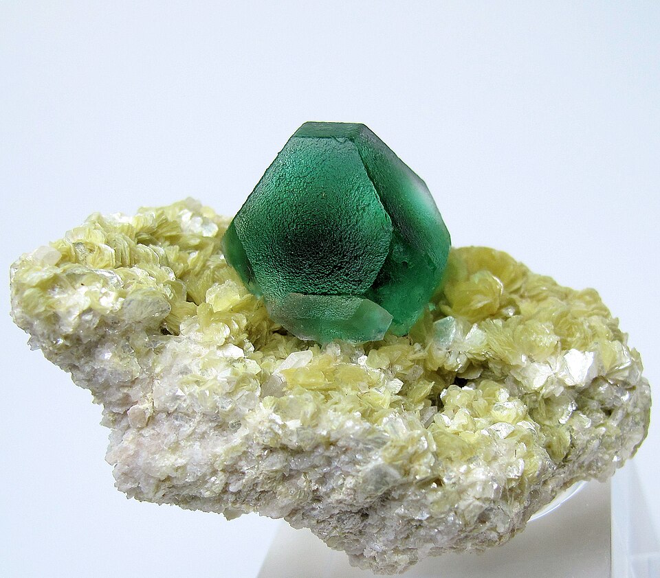 Fluorite specimen Fluorite specimen: purple and green mineral