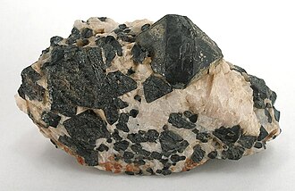 Franklinite specimen: black and brownish black mineral