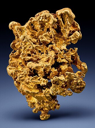 Gold specimen: gold and yellow mineral