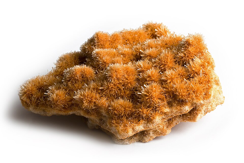 Gypsum specimen Gypsum specimen: colorless and white mineral