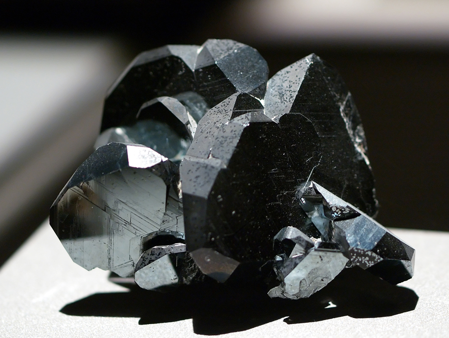 Hematite specimen Hematite specimen: metallic gray and black mineral