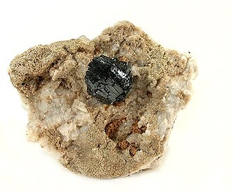 Ilmenite specimen: black and iron-black mineral