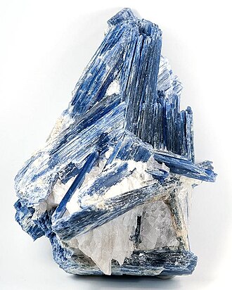 Kyanite specimen: blue and green mineral