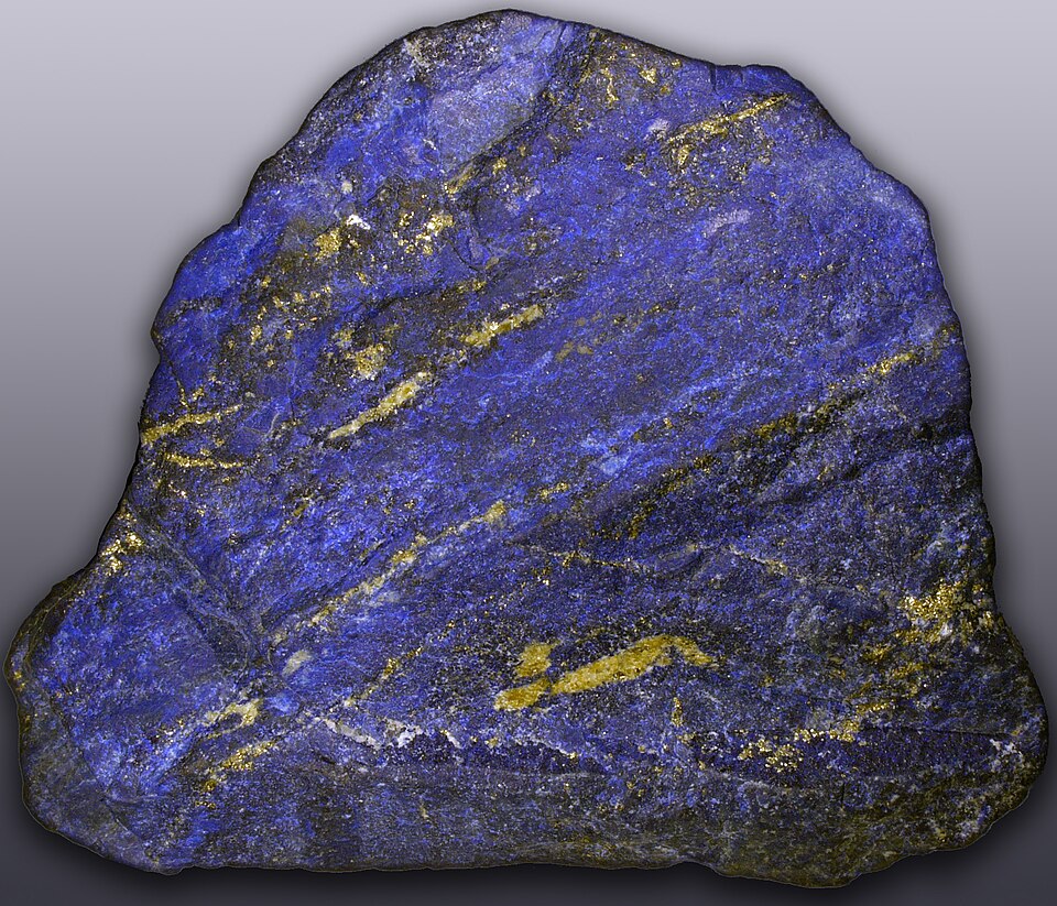 Lapis Lazuli specimen Lapis Lazuli specimen: deep blue and blue mineral