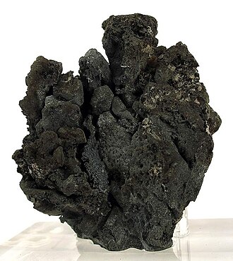 Lead specimen: bluish gray and dark gray metal