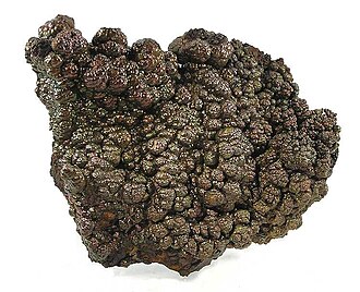 Limonite specimen: yellowish brown and brown mineral