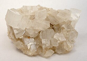 Magnesite specimen: white and gray mineral