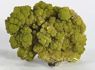 Mimetite specimen: yellow and orange mineral