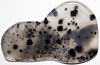 Moss Agate specimen: colorless and white gemstone (photo 2)