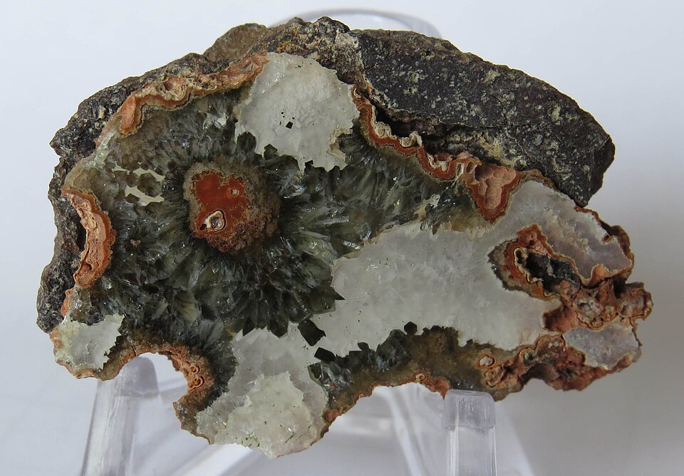 Prasiolite specimen Prasiolite specimen: green and pale green gemstone