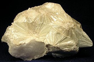 Pyrophyllite specimen: white and gray mineral