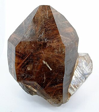Clear Quartz specimen: colorless and white mineral