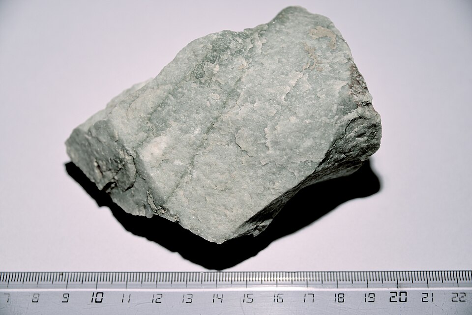 Quartzite specimen Quartzite specimen: white and gray metamorphic rock