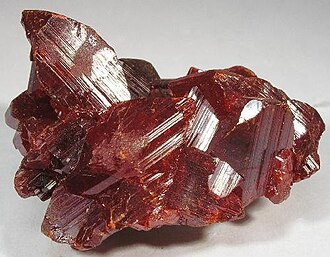 Realgar specimen: red and orange-red mineral