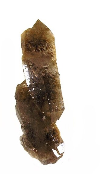 Rutile specimen: reddish brown and black mineral (photo 2)