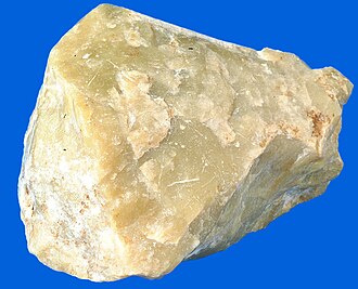 Serpentine specimen: green and yellowish green mineral