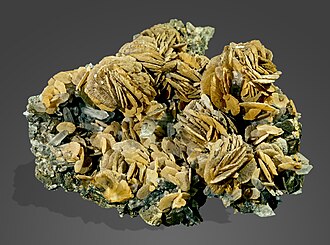Siderite specimen: yellowish brown and brown mineral