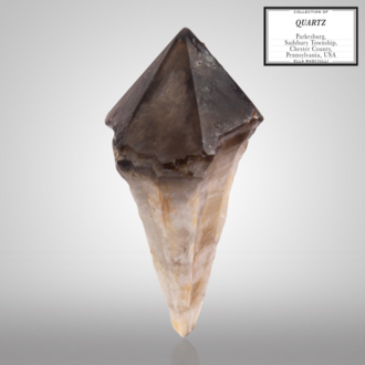 Smoky Quartz specimen: brown and gray crystal