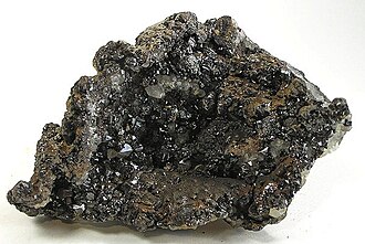 Sphalerite specimen: brown and black mineral