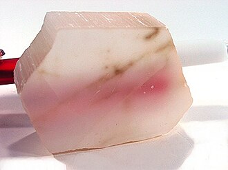 Ulexite specimen: white and colorless mineral