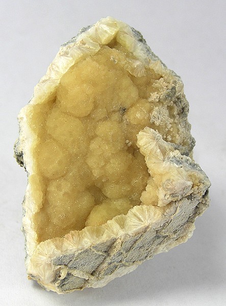 Wavellite specimen Wavellite specimen: green and yellow mineral