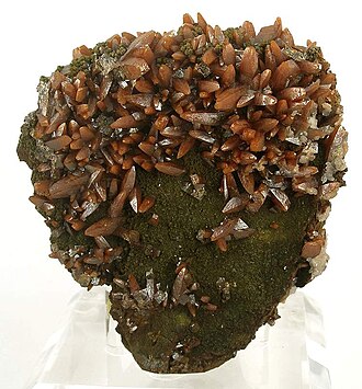 Wulfenite specimen: orange and yellow mineral (photo 2)