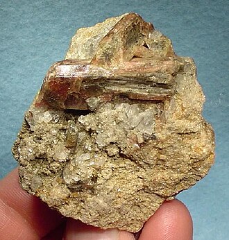 Zoisite specimen: green and pink mineral (photo 2)